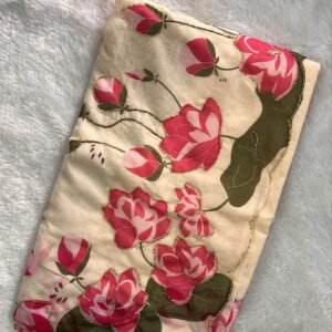 ✨ beautiful cream tebby silk saree