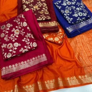 💖 premium mysore viscose silk saree with benarasi blouse