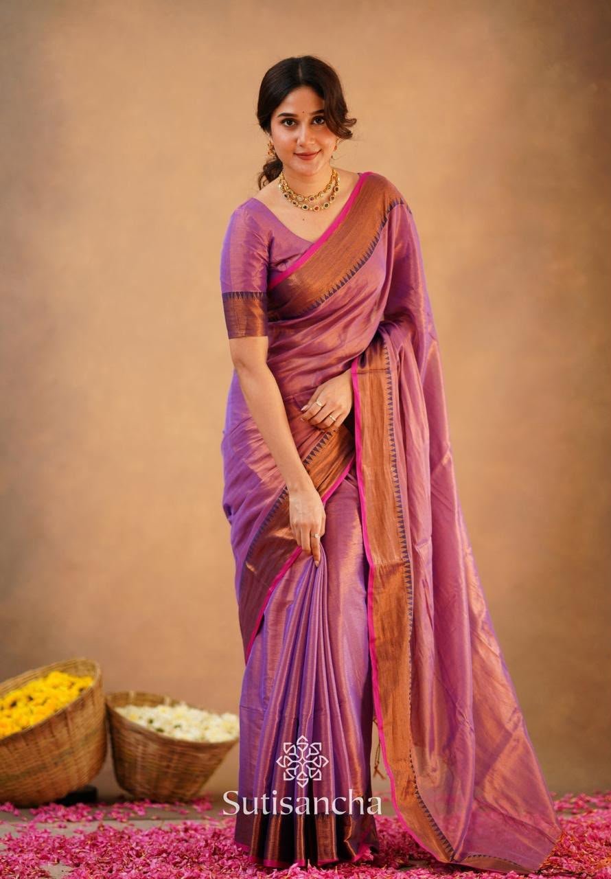 Tissue khadhi cotton sarees